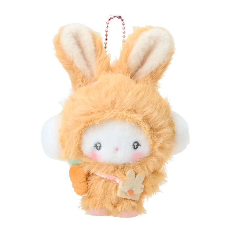 SANRIO | Cogimyun Plush Keychain Bag Charm Mascot 110x70x200mm (Puffy Ear Rabbit Club)