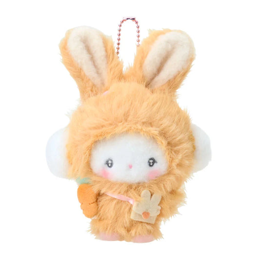 SANRIO | Cogimyun Plush Keychain Bag Charm Mascot 110x70x200mm (Puffy Ear Rabbit Club)