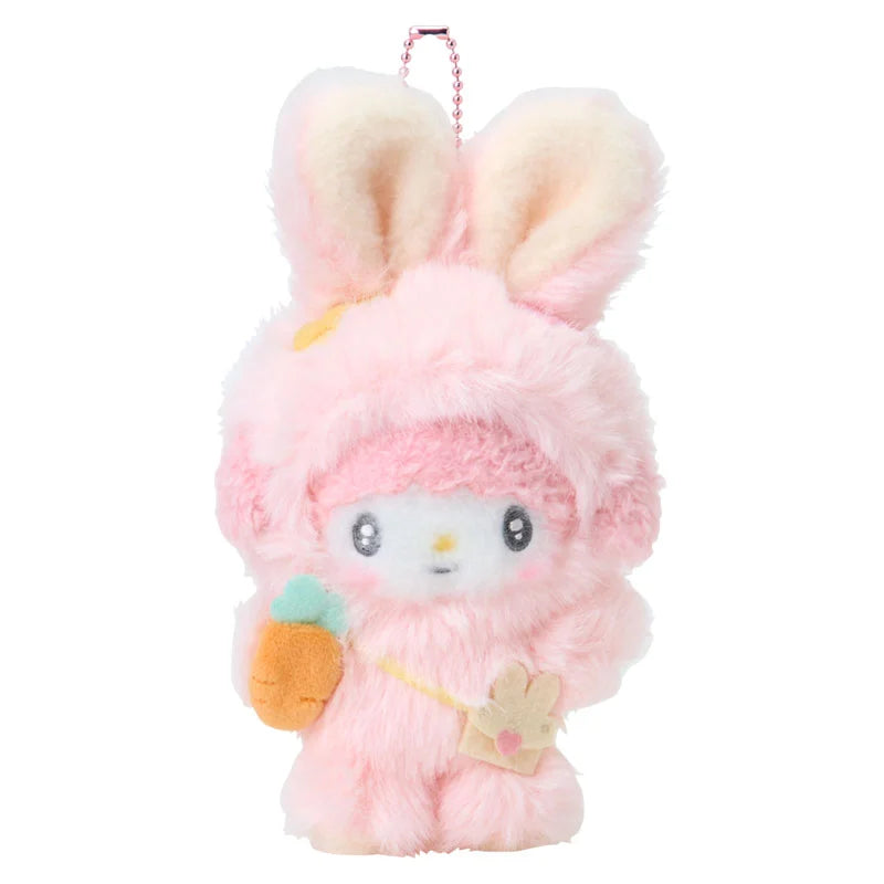 SANRIO | My Sweet Piano Plush Keychain Bag Charm Mascot 110x70x200mm (Puffy Ear Rabbit Club)