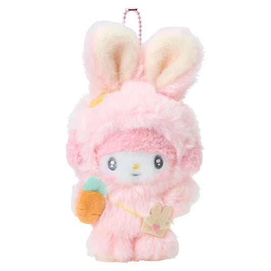 SANRIO | My Sweet Piano Plush Keychain Bag Charm Mascot 110x70x200mm (Puffy Ear Rabbit Club)