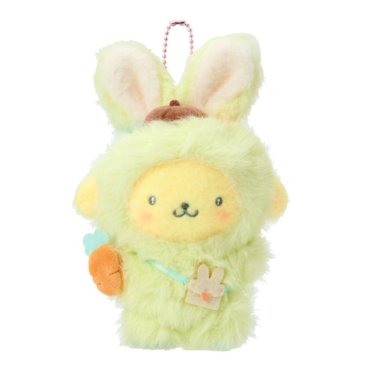 SANRIO | Pompompurin Pom Pom Purin Plush Keychain Bag Charm Mascot 110x70x200mm (Puffy Ear Rabbit Club)