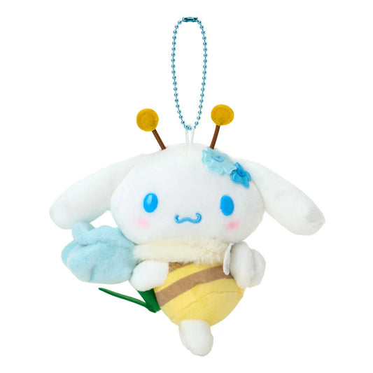 SANRIO | Cinnamoroll Mascot Holder Bag Charm Plush Keychain 130×60×150mm (Flower Loving Little Bee)