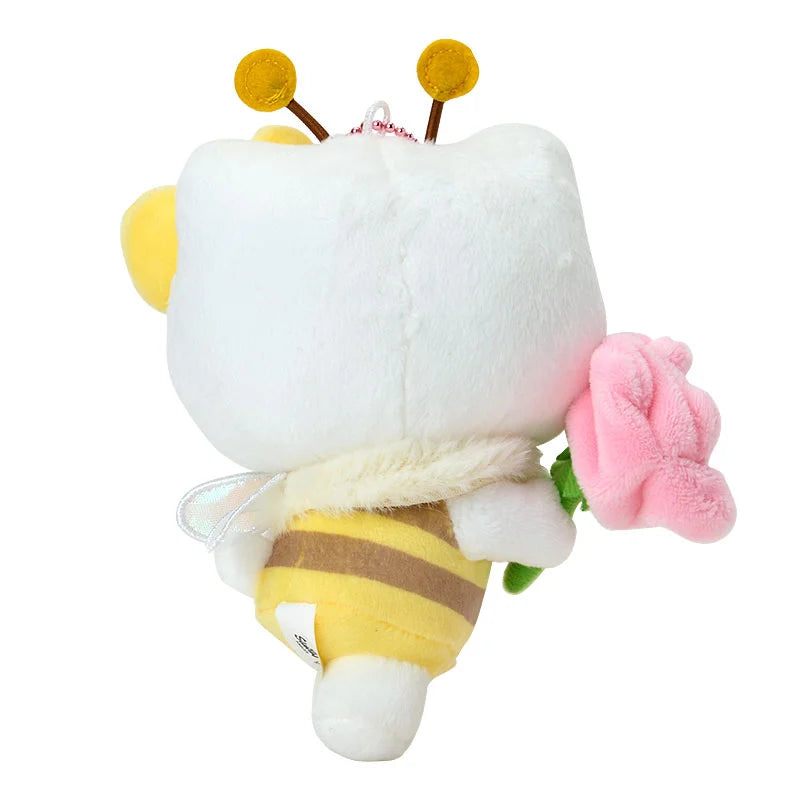 SANRIO | Hello Kitty Mascot Holder Bag Charm Plush Keychain 130×60×150mm (Flower Loving Little Bee)