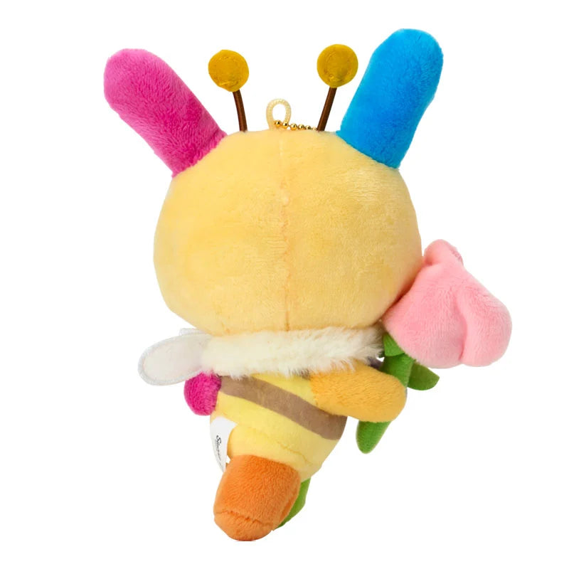 SANRIO | Usahana Mascot Holder Bag Charm Plush Keychain 130×60×150mm (Flower Loving Little Bee)