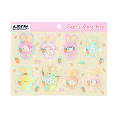 SANRIO | Sheet Sticker  110×5×115mm (Puffy Ear Rabbit Club)