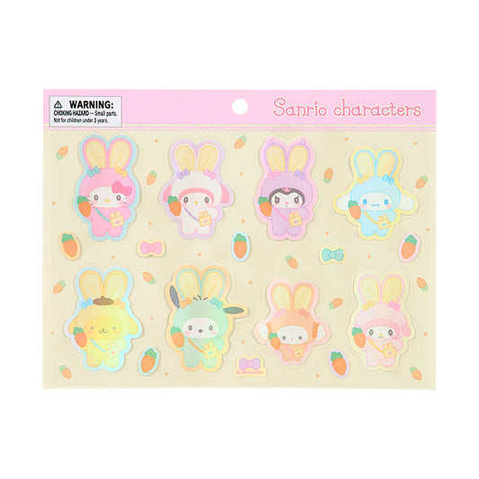 SANRIO | Sheet Sticker  110×5×115mm (Puffy Ear Rabbit Club)