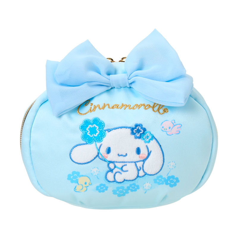 SANRIO | Cinnamoroll Pouch 150×65×110mm (Light Blue Clover)