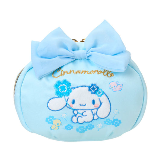 SANRIO | Cinnamoroll Pouch 150×65×110mm (Light Blue Clover)