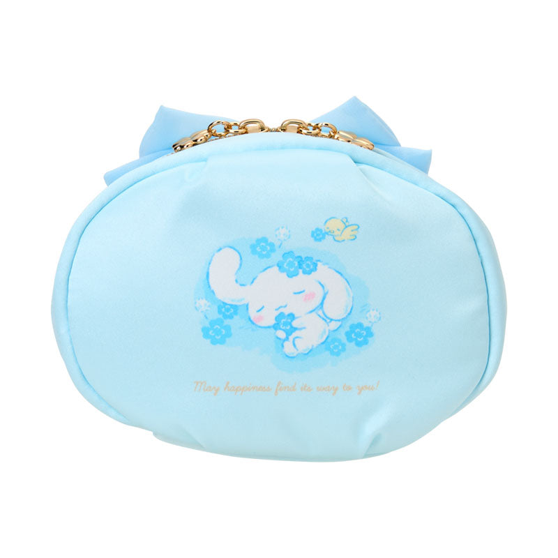 SANRIO | Cinnamoroll Pouch 150×65×110mm (Light Blue Clover)