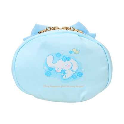SANRIO | Cinnamoroll Pouch 150×65×110mm (Light Blue Clover)