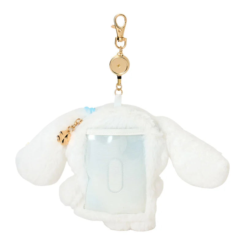 SANRIO | Cinnamoroll Plush Pass Case Keychain 230×50×140mm (Light Blue Clover)