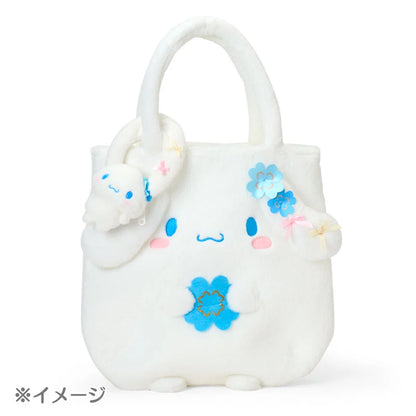 SANRIO | Cinnamoroll Plush Bag Charm 190×50×115mm (Light Blue Clover)