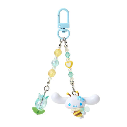 SANRIO | Cinnamoroll Keychain Charm 35×25×80mm (Flower Loving Little Bee)