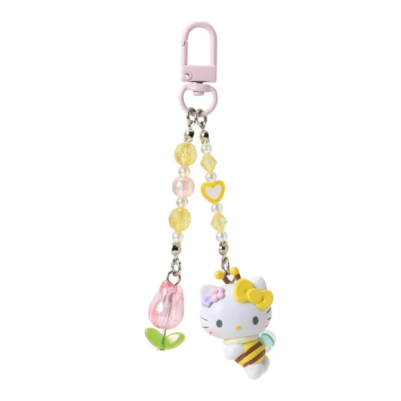 SANRIO | Hello Kitty Keychain Charm 35×25×80mm (Flower Loving Little Bee)