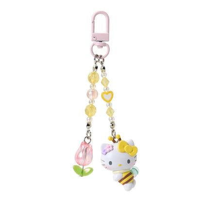 SANRIO | Hello Kitty Keychain Charm 35×25×80mm (Flower Loving Little Bee)