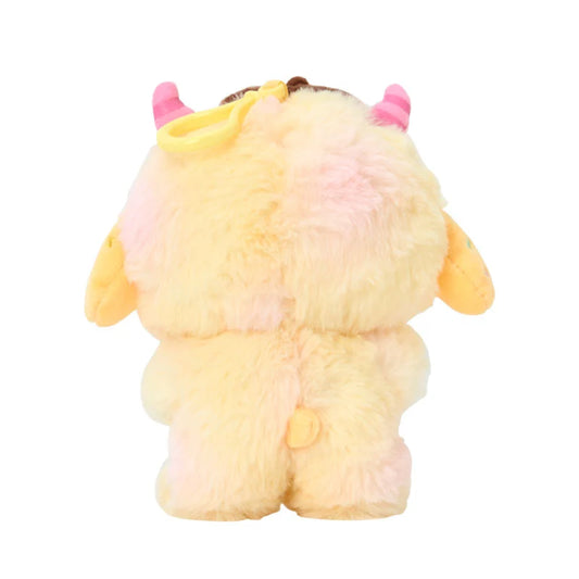 SANRIO | Pompompurin Pom Pom Purin Mascot Holder Bag Charm Keychain 120×75×160mm (Colorful Pop Monster)