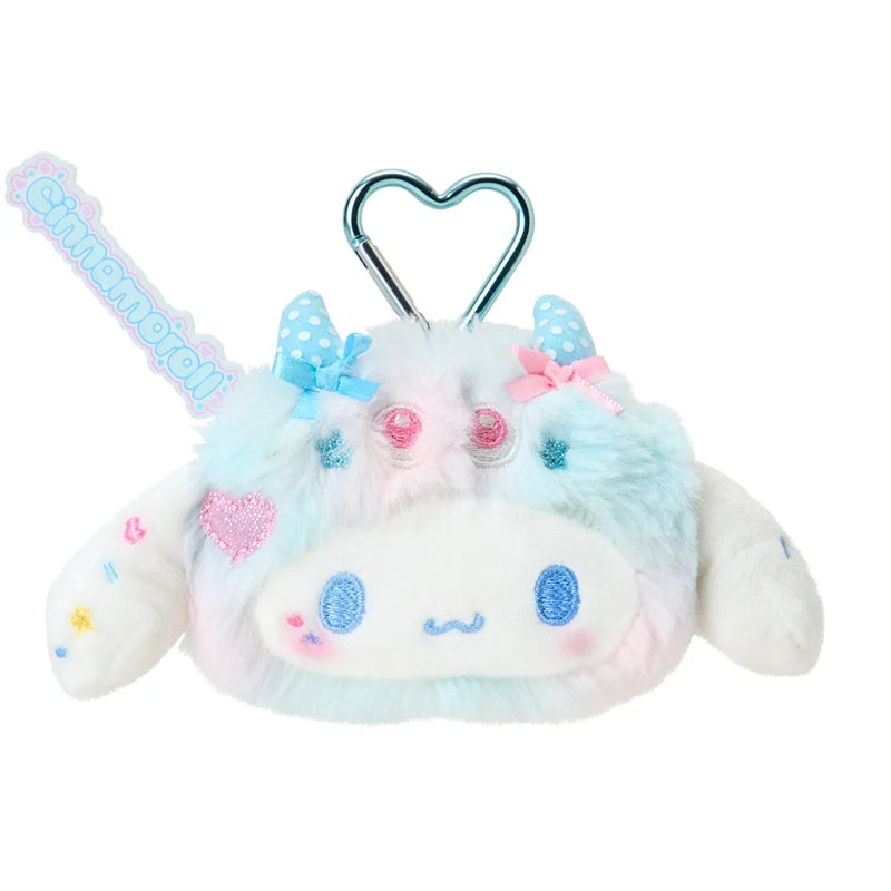 SANRIO | Cinnamoroll Face-shaped Pouch Keychain 145×50×85mm (Colorful Pop Monster)
