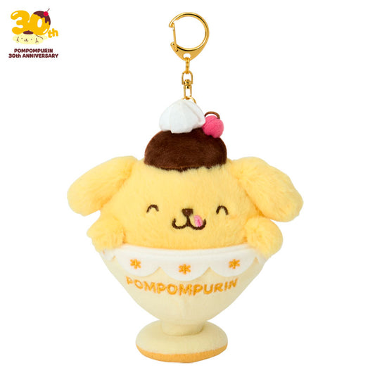 SANRIO | PomPomPurin Pom Pom Purin Mascot Holder Bag Charm Keychain 125x75x150mm (Full And Happy Pudding 30th anniversary)