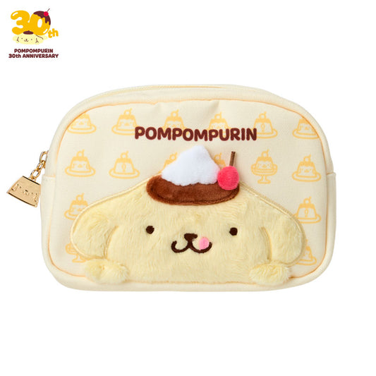 SANRIO | PomPomPurin Pom Pom Purin  Pouch 180x50x120mm (Full And Happy Pudding 30th anniversary)