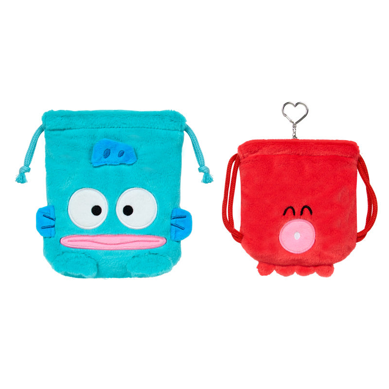 SANRIO| Hangyodon Drawstring Pouch 2 Piece Set (With My Favourite Friends)