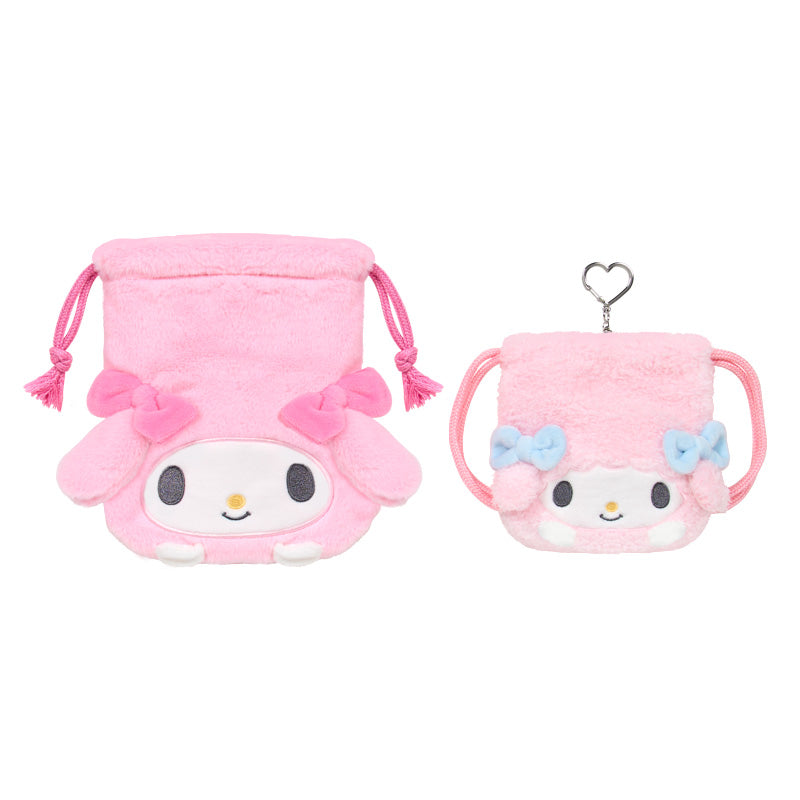 SANRIO| My Melody Drawstring Pouch 2 Piece Set (With My Favourite Friends)