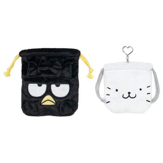 SANRIO| Badtz Maru Drawstring Pouch 2 Piece Set (With My Favourite Friends)