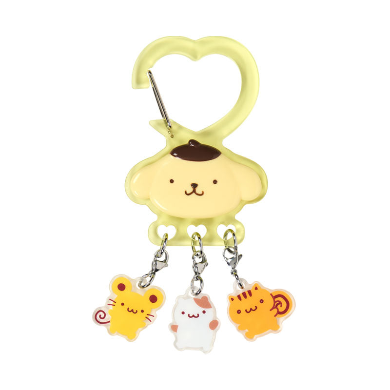 SANRIO | PomPomPurin Pom Pom Purin Carabiner Key Holder 164x69x110mm (Together With Favorite Friends)