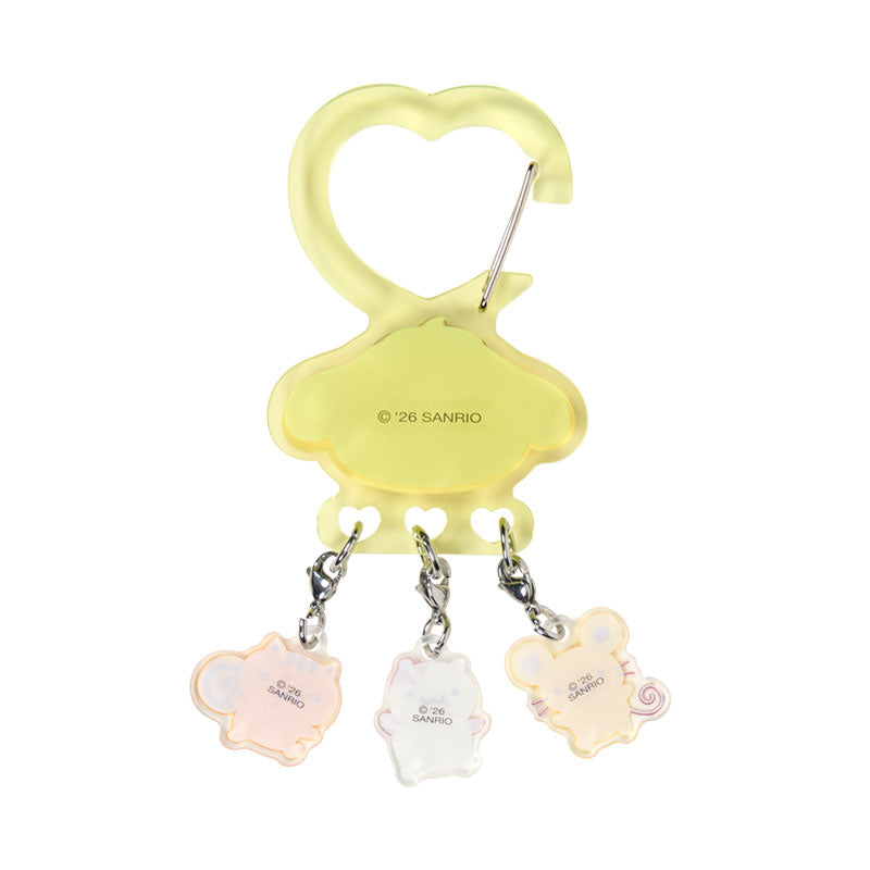 SANRIO | PomPomPurin Pom Pom Purin Carabiner Key Holder 164x69x110mm (Together With Favorite Friends)