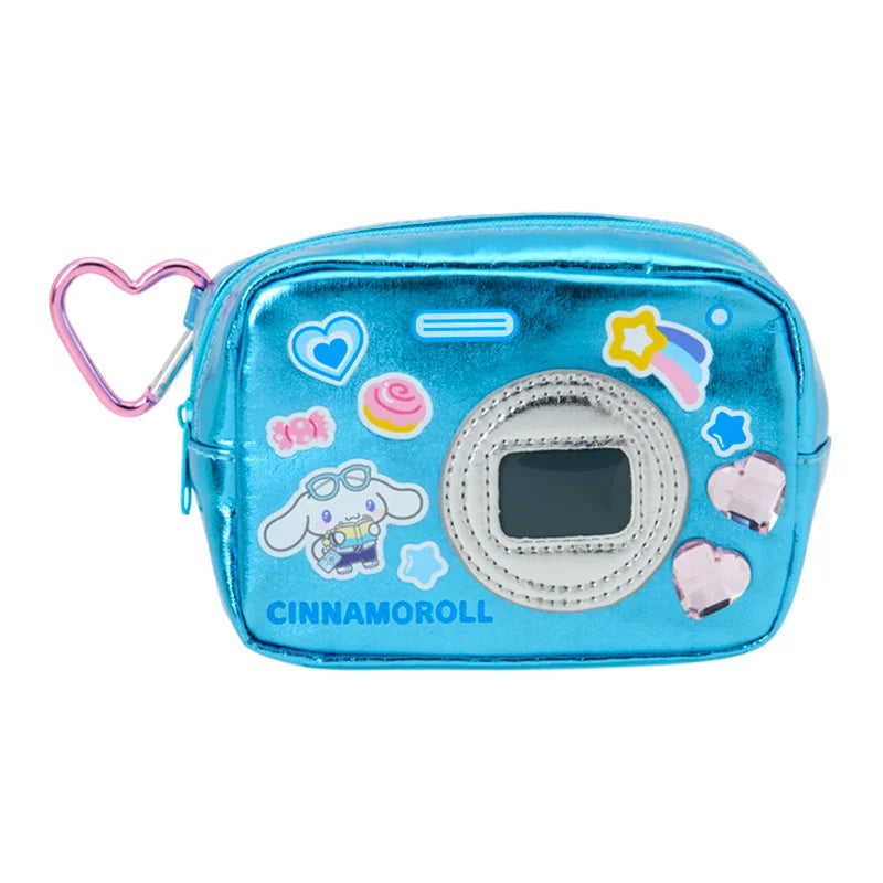 SANRIO | Cinnamoroll Metallic Pouch with Carabiner 125x55x85mm (Academy Sparkling Journey)