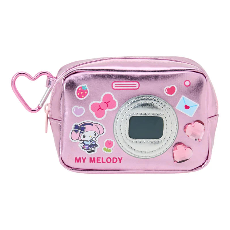 SANRIO | My Melody Metallic Pouch with Carabiner 125x55x85mm (Academy Sparkling Journey)