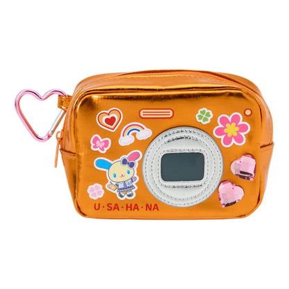 SANRIO | Usahana Metallic Pouch with Carabiner 125x55x85mm (Academy Sparkling Journey)