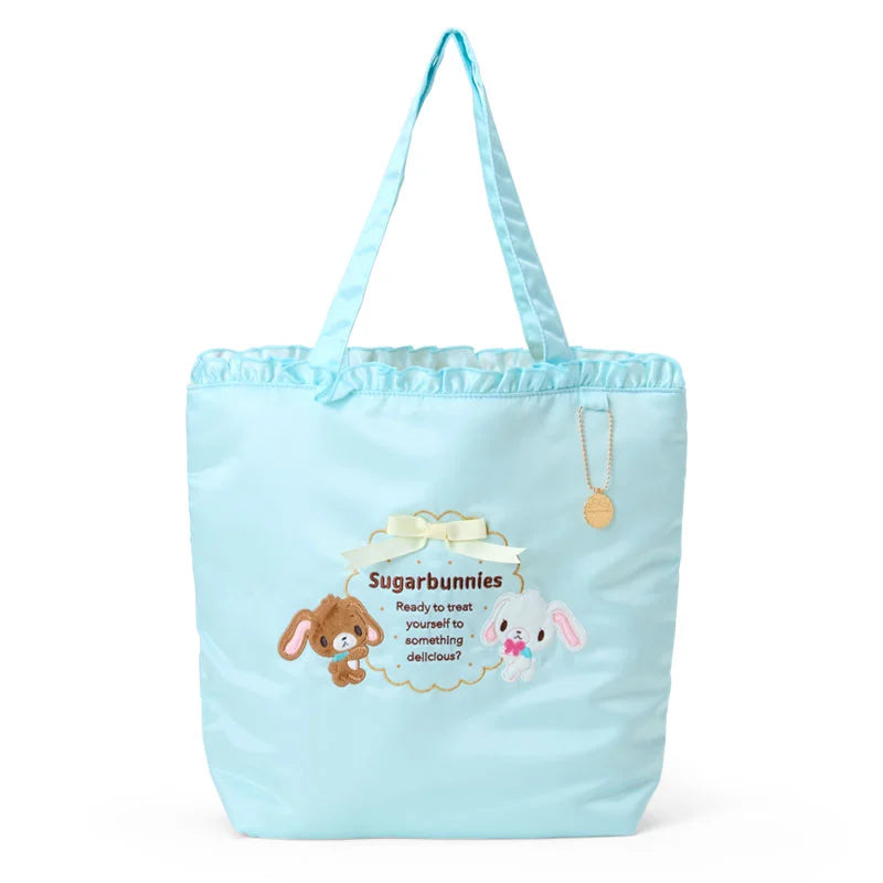 SANRIO | Frill Tote Bag 380×120×330mm (Happy Birthday Sugarbunnies Biscuit Design Series)
