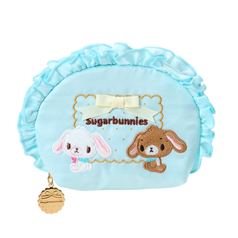 SANRIO | Frill Cosmetic Pouch 140×50×100mm (Happy Birthday Sugarbunnies Biscuit Design Series)