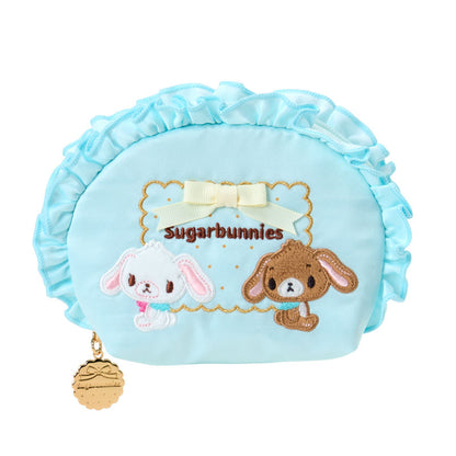 SANRIO | Frill Cosmetic Pouch 140×50×100mm (Happy Birthday Sugarbunnies Biscuit Design Series)