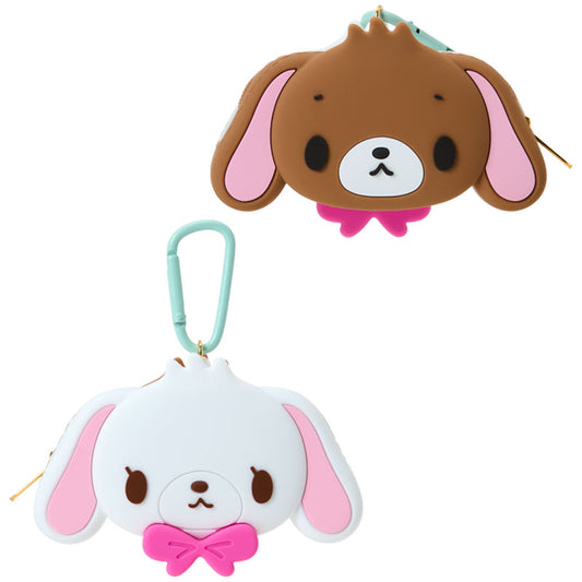 SANRIO | Biscuit Reversible 3D Mascot Silicone Mini Pouch Keychain 110×40×75mm (Happy Birthday Sugarbunnies Biscuit Design Series)