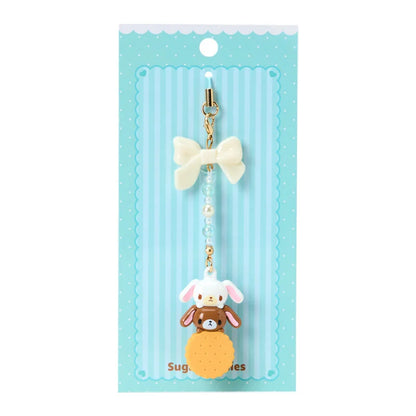 SANRIO | Bead Strap with Mascot 32×17×105mm (Happy Birthday Sugarbunnies Biscuit Design Series)