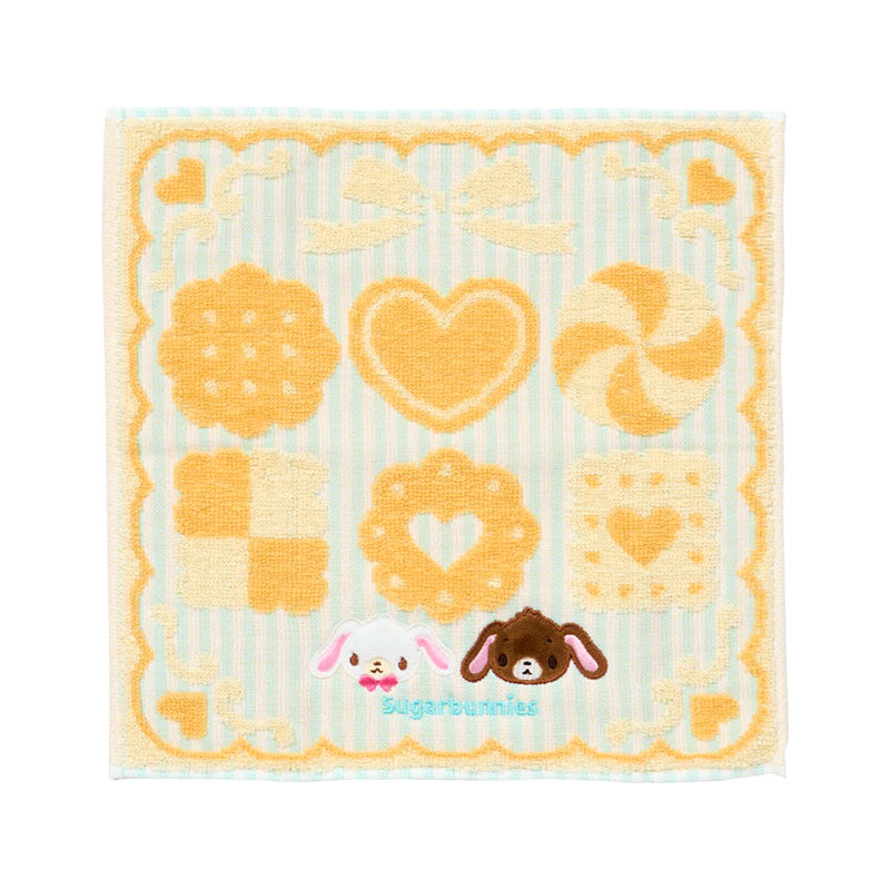 SANRIO | Petit Towel Handkerchief  250×3×250mm (Happy Birthday Sugarbunnies Biscuit Design Series)