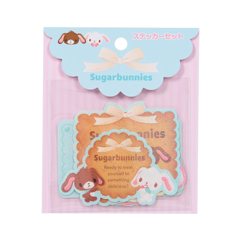 SANRIO | Sticker Set 100×3×120mm (Happy Birthday Sugarbunnies Biscuit Design Series)