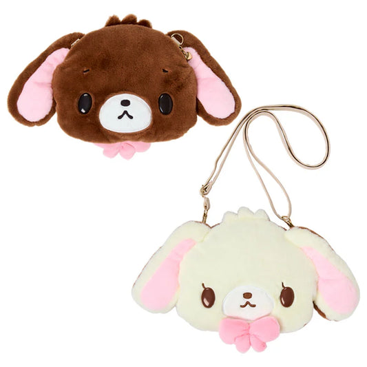 SANRIO | Face Shaped Shoulder Bag Double-Sided 320×60×210mm (Happy Birthday Sugarbunnies Biscuit Design Series)