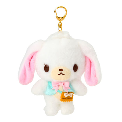 SANRIO | Shirousa Mascot Holder Bag Charm Keychain 150×65×145mm (Happy Birthday Sugarbunnies Biscuit Design Series)