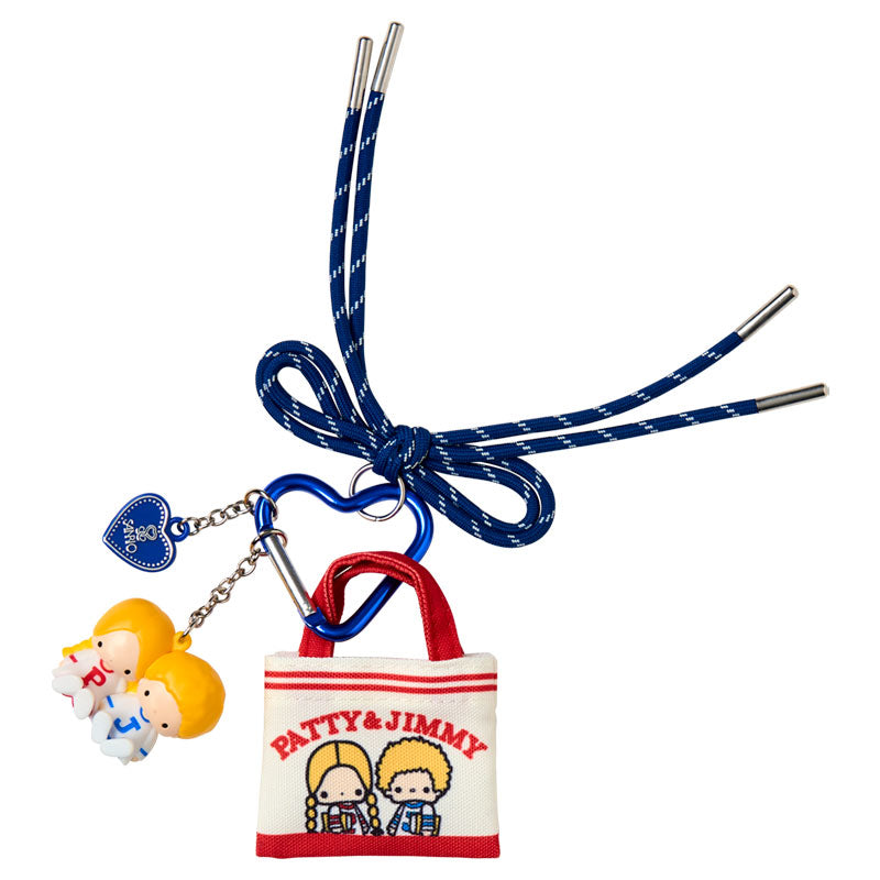 SANRIO | Little Twin Stars Patty & Jimmy Miniature Keychain Bag Charm (Tote Bag Carabiner Retro Nostalgia)
