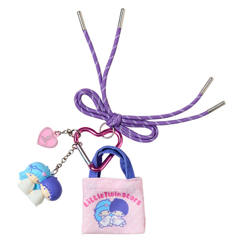 SANRIO | Little Twin Stars Kiki & Lala Miniature Keychain Bag Charm (Tote Bag Carabiner Retro Nostalgia)