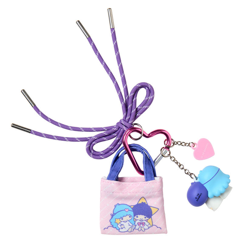 SANRIO | Little Twin Stars Kiki & Lala Miniature Keychain Bag Charm (Tote Bag Carabiner Retro Nostalgia)