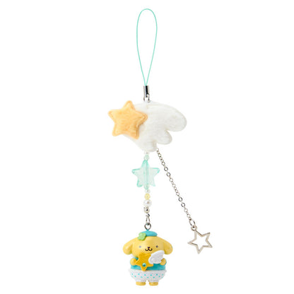 SANRIO | Pompompurin Pom Pom Purin Mascot Strap Phone Charm 30×25×40mm (Sparkling Wish)