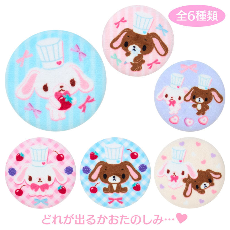 SANRIO | Sugarbunnies Secret Fluffy Can Badge Blind Box 55×5x55mm (Love Sweets)