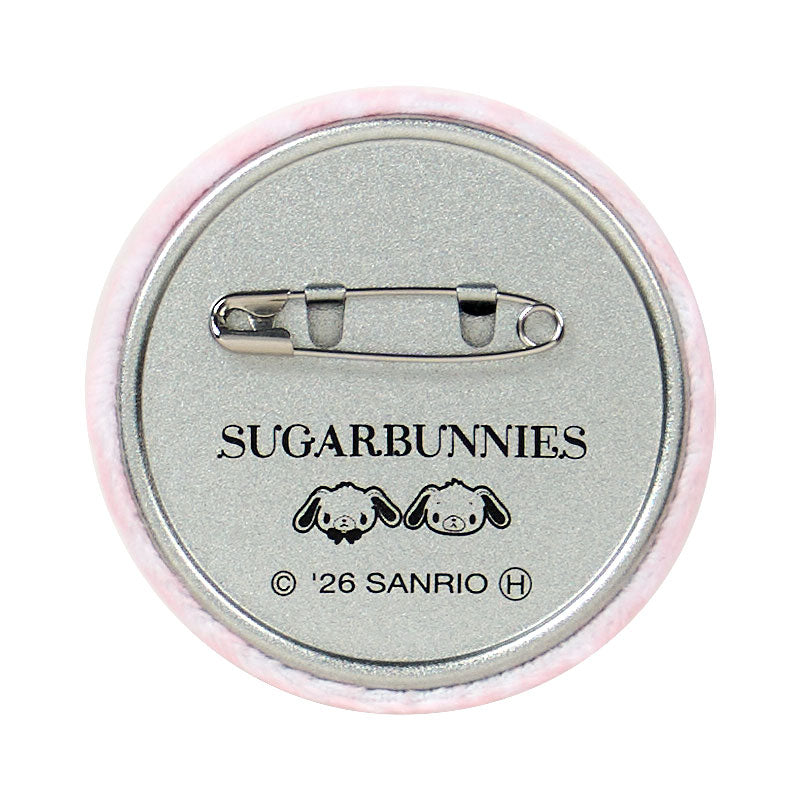 SANRIO | Sugarbunnies Secret Fluffy Can Badge Blind Box 55×5x55mm (Love Sweets)