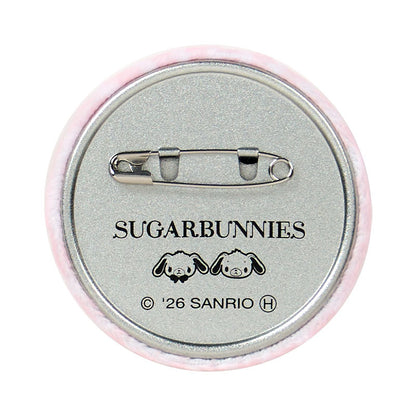 SANRIO | Sugarbunnies Secret Fluffy Can Badge Blind Box 55×5x55mm (Love Sweets)