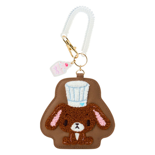 SANRIO | Sugarbunnies Kurousa Die-cut Pass Case Keychain 110×100mm (Love Sweets)