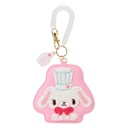 SANRIO | Sugarbunnies Shirousa Die-cut Pass Case Keychain 110×100mm (Love Sweets)