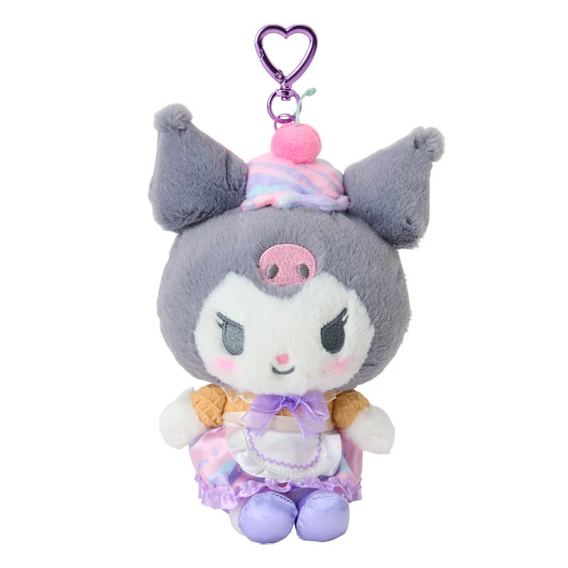 SANRIO | Kuromi Mascot Holder Bag Charm Keychain 110×80×190mm (Dreamy Ice Cream)
